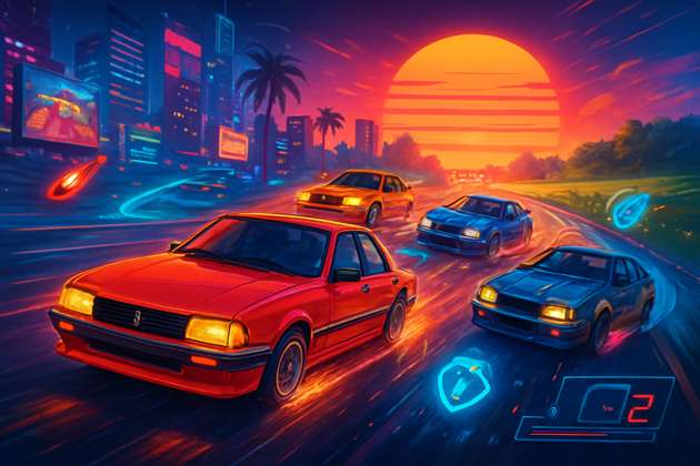 Retro Legends: Nitro Showdown - Jabali AI Poster