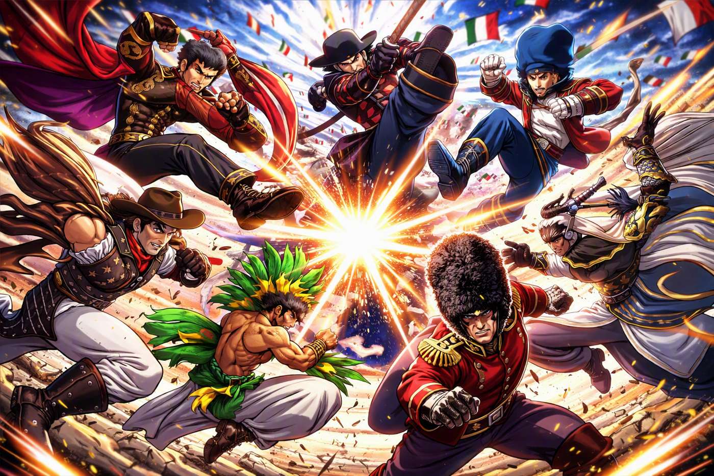 World Warriors Clash game artwork
