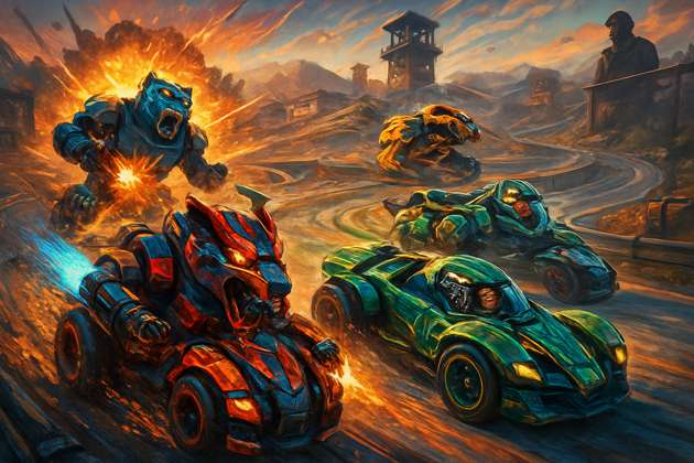 Beast Circuit: Mecha Racers - 3D Racing by Jabali AI