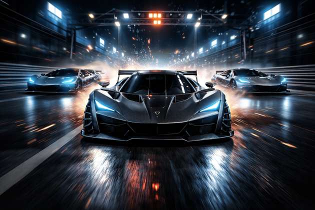 Hypercar Drag Legends - Jabali AI Poster