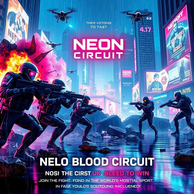 Neon Blood Circuit - Jabali AI Poster