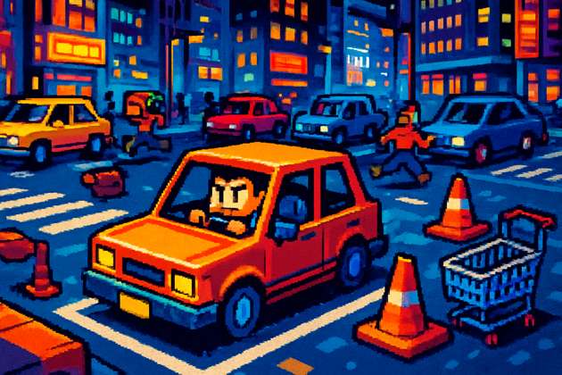 Pixel Parking Panic - Jabali AI Poster