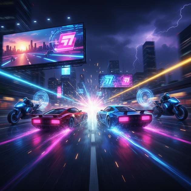 Neon Rivals: Combat Circuit - 3D Racing by Jabali AI