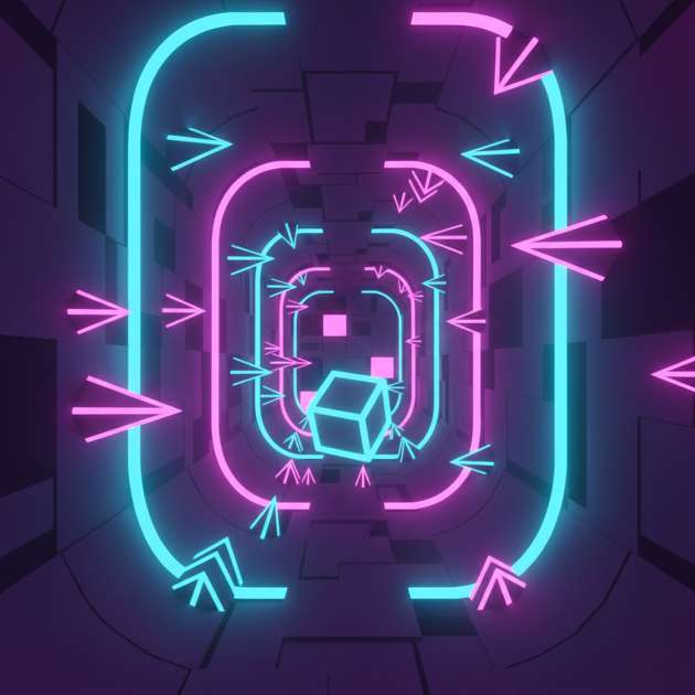 Neon Spike Dash - Jabali AI Poster
