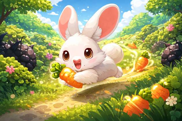 Bunny Bush Bonanza - Jabali AI Poster
