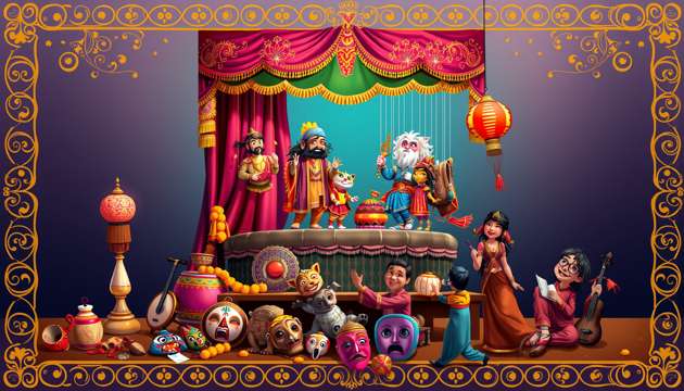 Delhi Puppet Bazaar - Jabali AI Poster