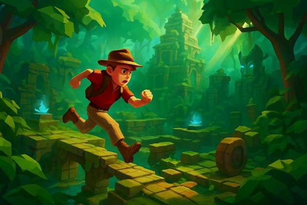 Ruins Run - Jabali AI Poster