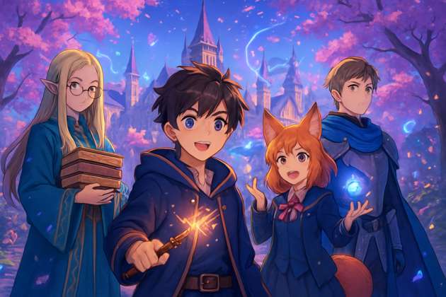 Arcane Academy Town - Jabali AI Poster