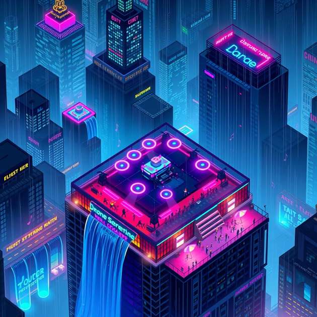 Neon Sonata - Jabali AI Poster