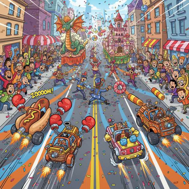 Parade Rumble Racers - 3D Racing by Jabali AI