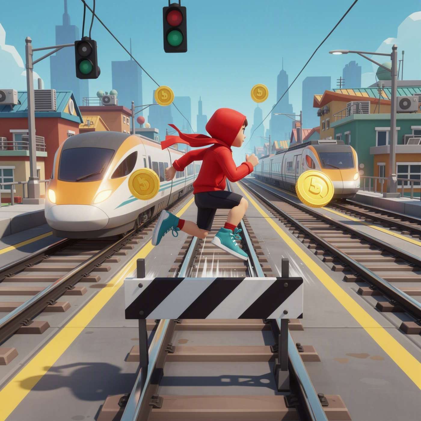 Rail Rush 3D game artwork