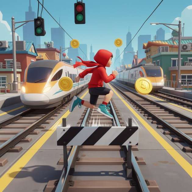 Rail Rush 3D - Jabali AI Poster