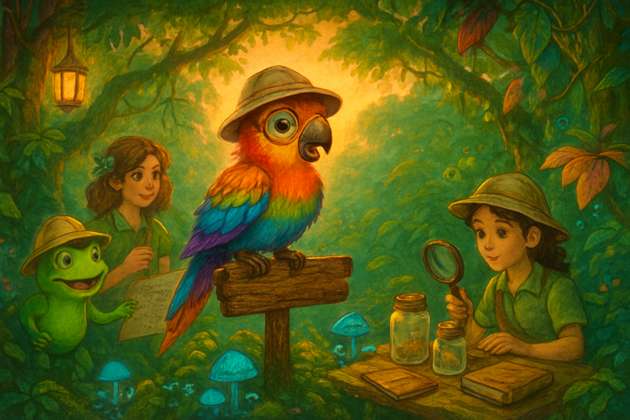 Rainforest Riddle Quest - Jabali AI Poster