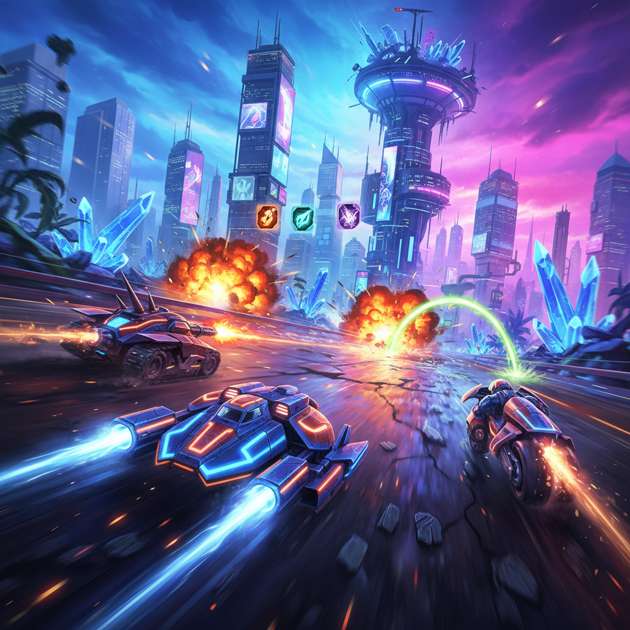 Neon Velocity: Arena Rivals - 3D Racing by Jabali AI