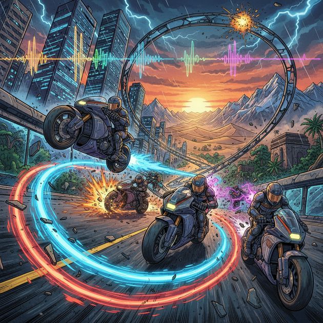 Adrenaline Rush: Bike Dominion - Jabali AI Poster