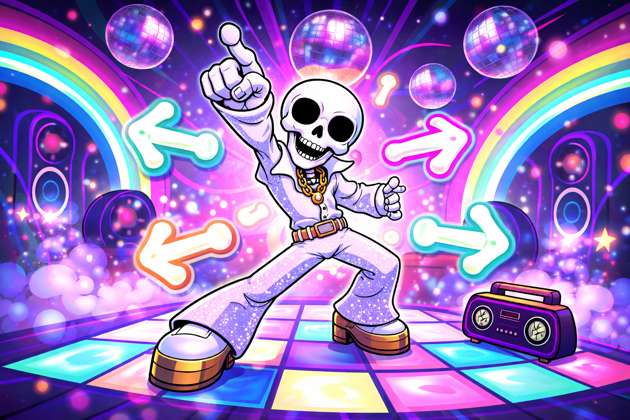 Disco Bones Dance-Off - Jabali AI Poster