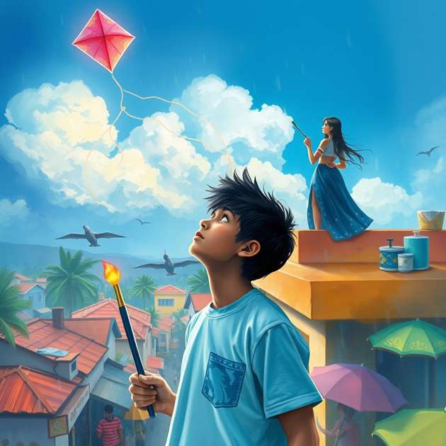Sky Painters of Monsoon - Jabali AI Poster