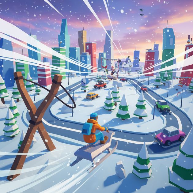 Sling Sled City - Jabali AI Poster