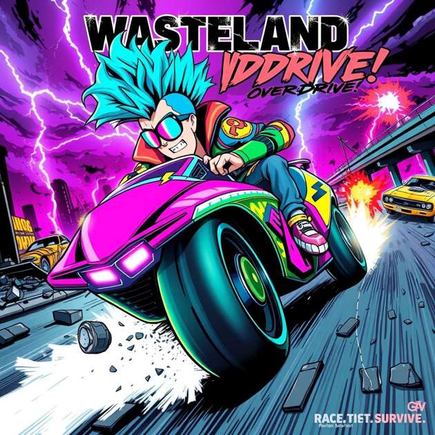 Wasteland Overdrive - Jabali AI Poster