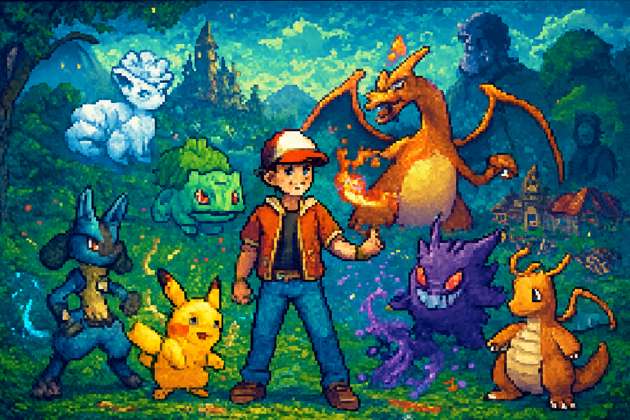 Pixel Creatures: Real-Time Quest - Jabali AI Poster