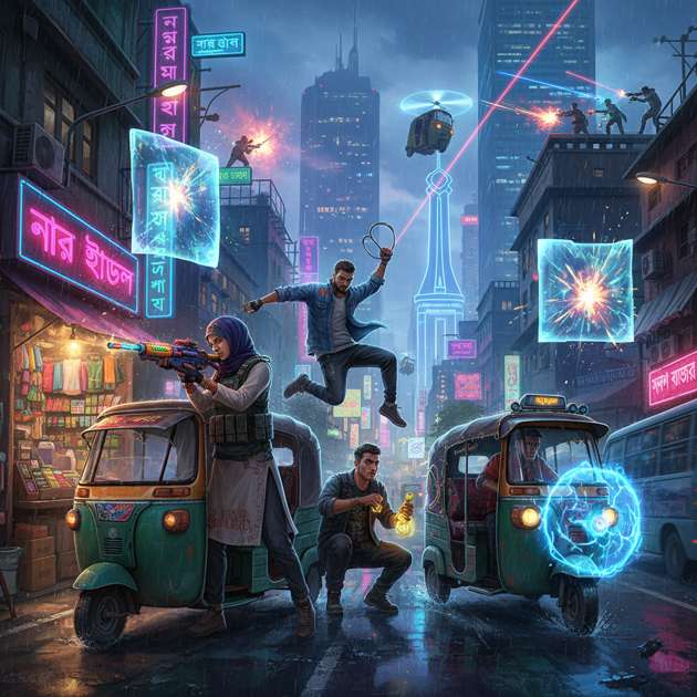 Dhaka Battlegrounds - Jabali AI Poster