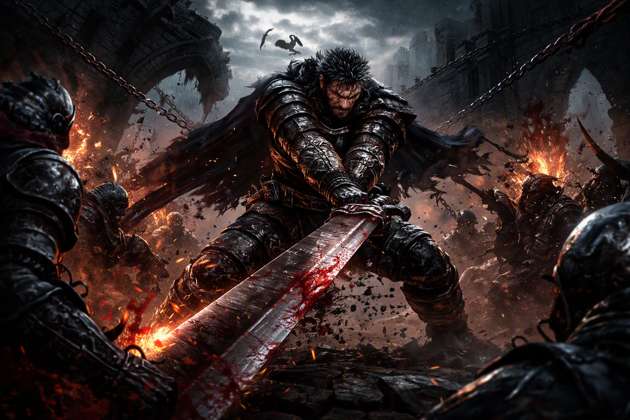 Black Swordsman - Jabali AI Poster