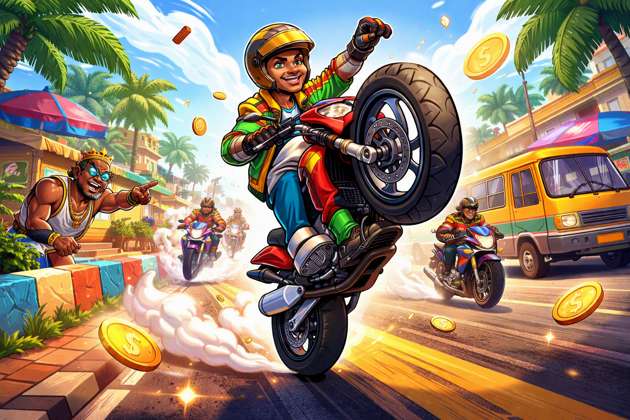 Sammah Bike Stunt: Ride and Dominate - Jabali AI Poster