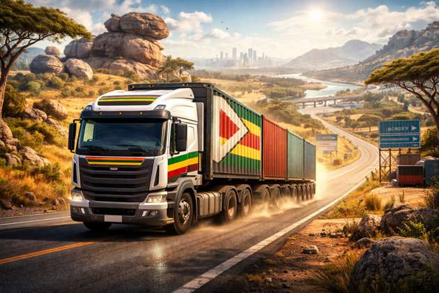 Zim Hauler SADC Roads - Jabali AI Poster