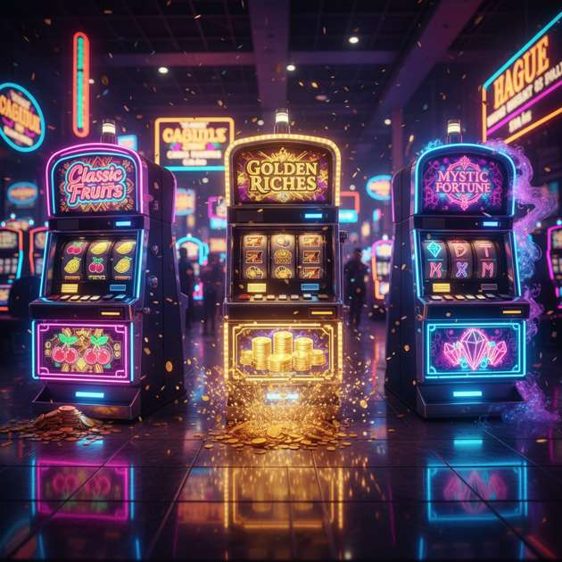 Neon Fortune Slots - Jabali AI Poster