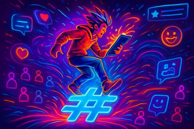 Neon Viral Ascendancy - Jabali AI Poster