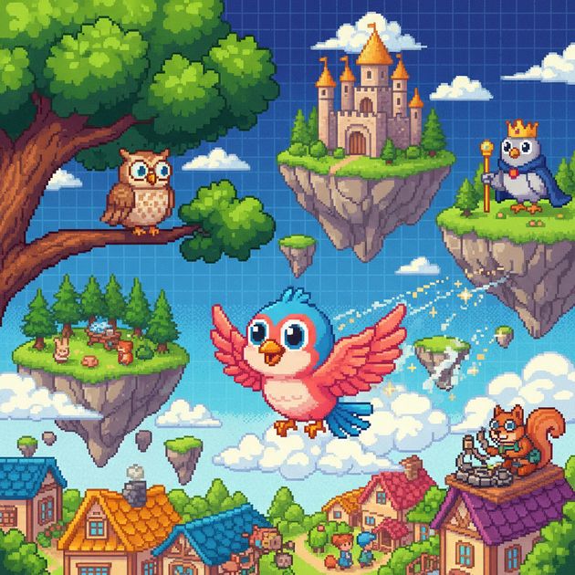 Flype Bird Adventure - Jabali AI Poster