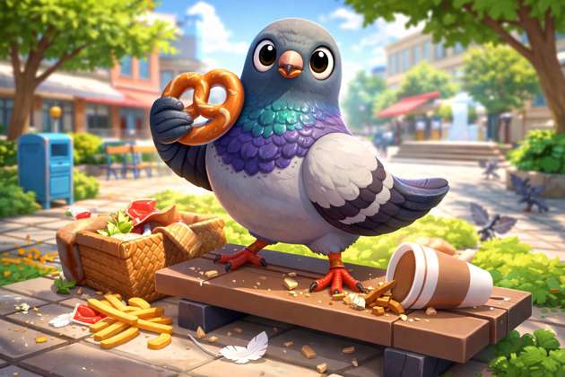 Pigeon Panic: Peck or Wreck - Jabali AI Poster