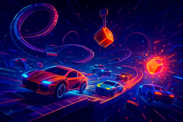 Neon Rift Racers - 3D Racing by Jabali AI