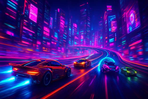 Neon Rivals: Skyline Velocity - 3D Racing by Jabali AI