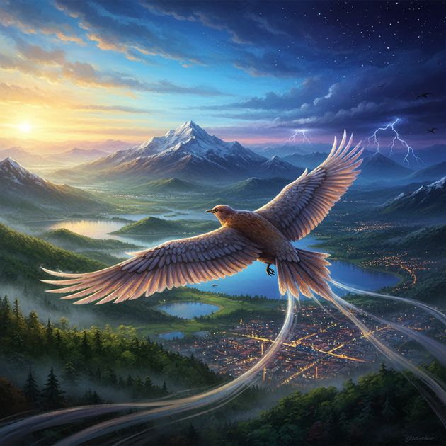 Skies Woven Together - Jabali AI Poster