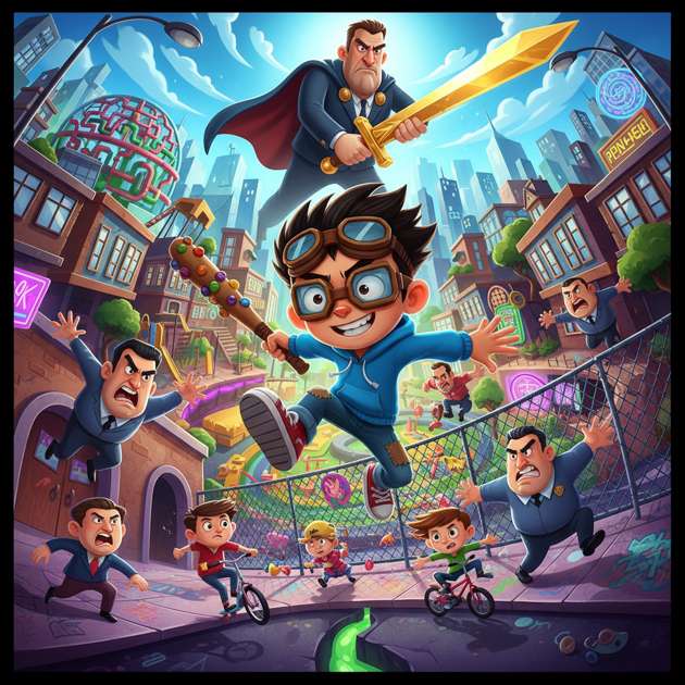 Noob's Campus Escape - Jabali AI Poster