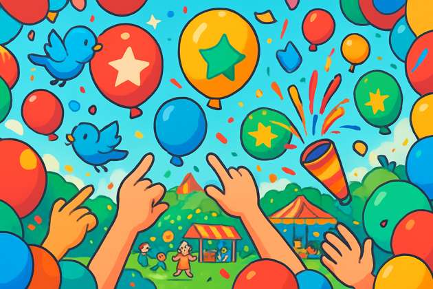 Balloon Pop Festival - Jabali AI Poster