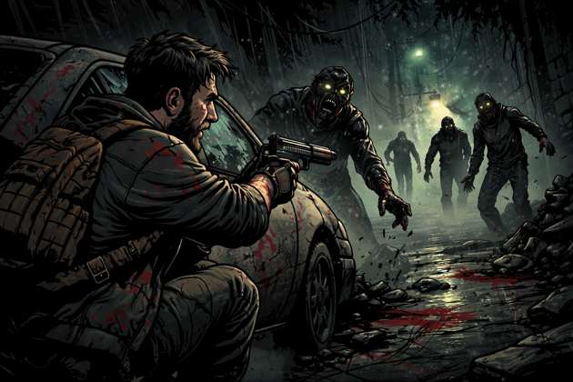 Silent Survival: Zombie Escape - Jabali AI Poster