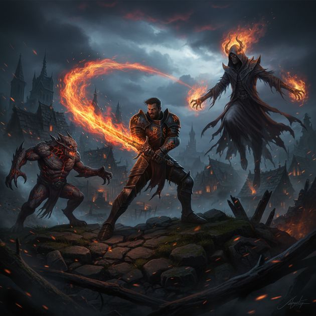 Emberborne Vow - Jabali AI Poster