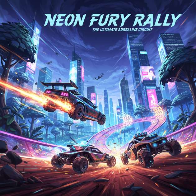 Neon Rivals: Turbo Combat - Jabali AI Poster