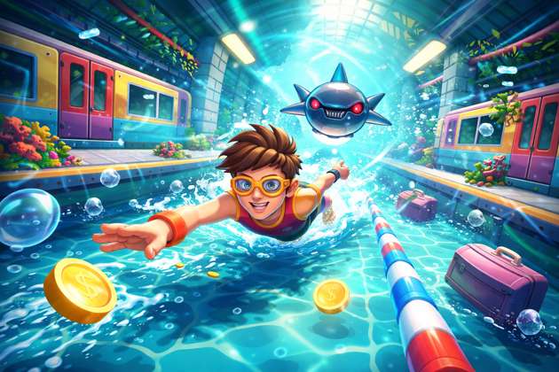 Subway Swimmer - Jabali AI Poster