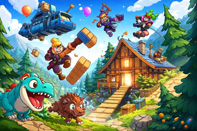 Bus Drop Dino Mayhem - Jabali AI Poster