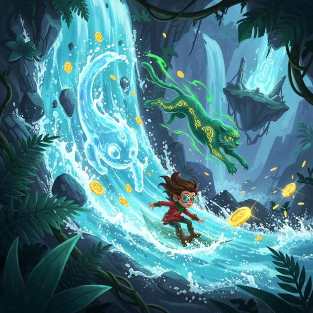 Cascade Chasers - Jabali AI Poster