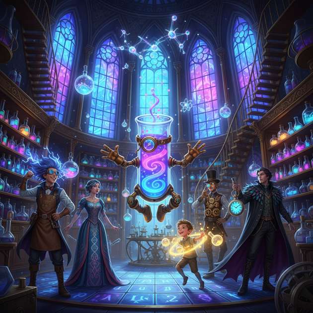 Mystery of the Molecular Tower - Jabali AI Poster