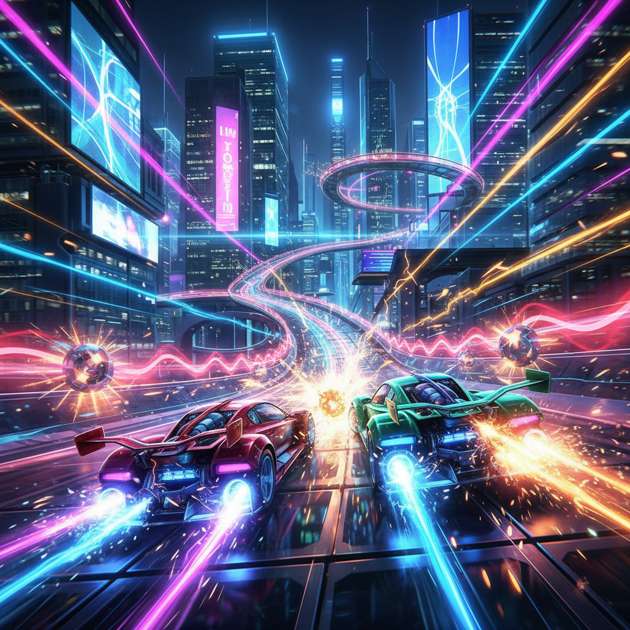 Neon Rivals: Turbo Combat - 3D Racing by Jabali AI