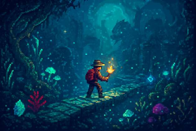 Labyrinths Beneath the Tides - Jabali AI Poster