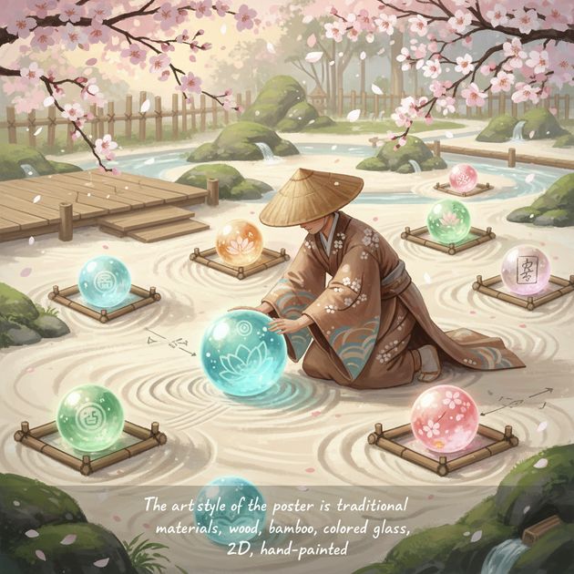 Temari Garden Flow - Jabali AI Poster