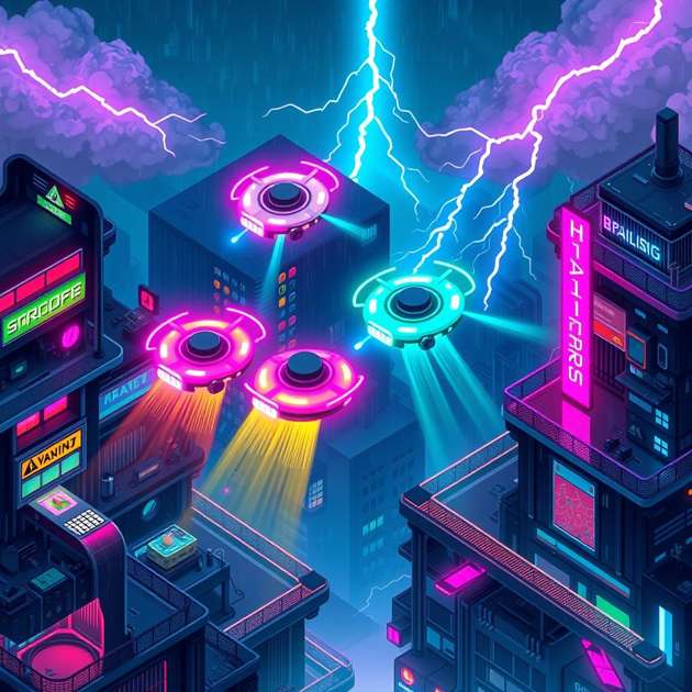 Neon Conductors - Jabali AI Poster