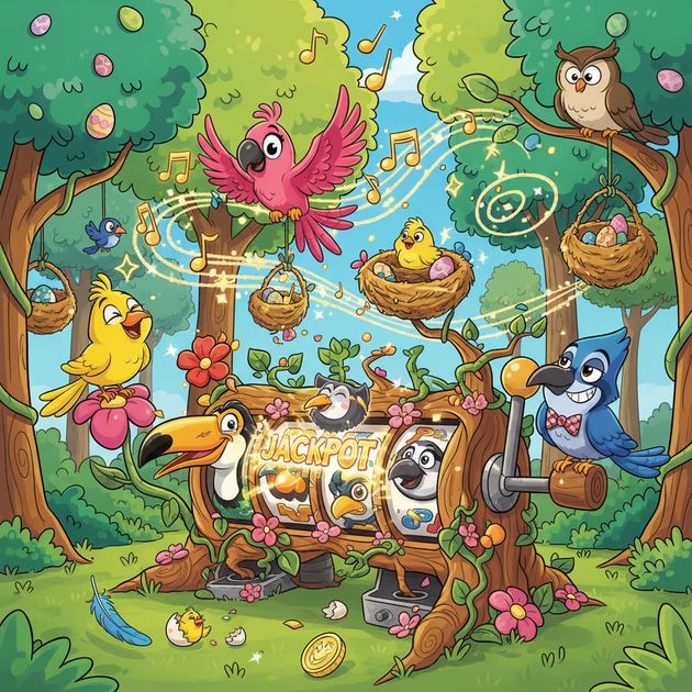 Feathered Faces Frenzy - Jabali AI Poster