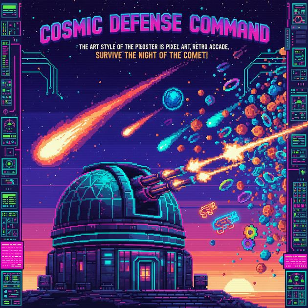 Cosmic Defense Command - Jabali AI Poster